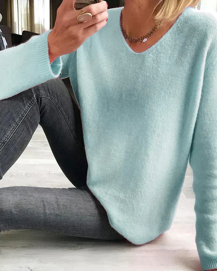 Matilda | Women's Knit Sweater, Casual Soft Wool Blend Winter Pullover for Everyday Wear