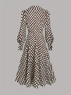 Joy | Vintage Print Midi Dress | Classic and Effortless