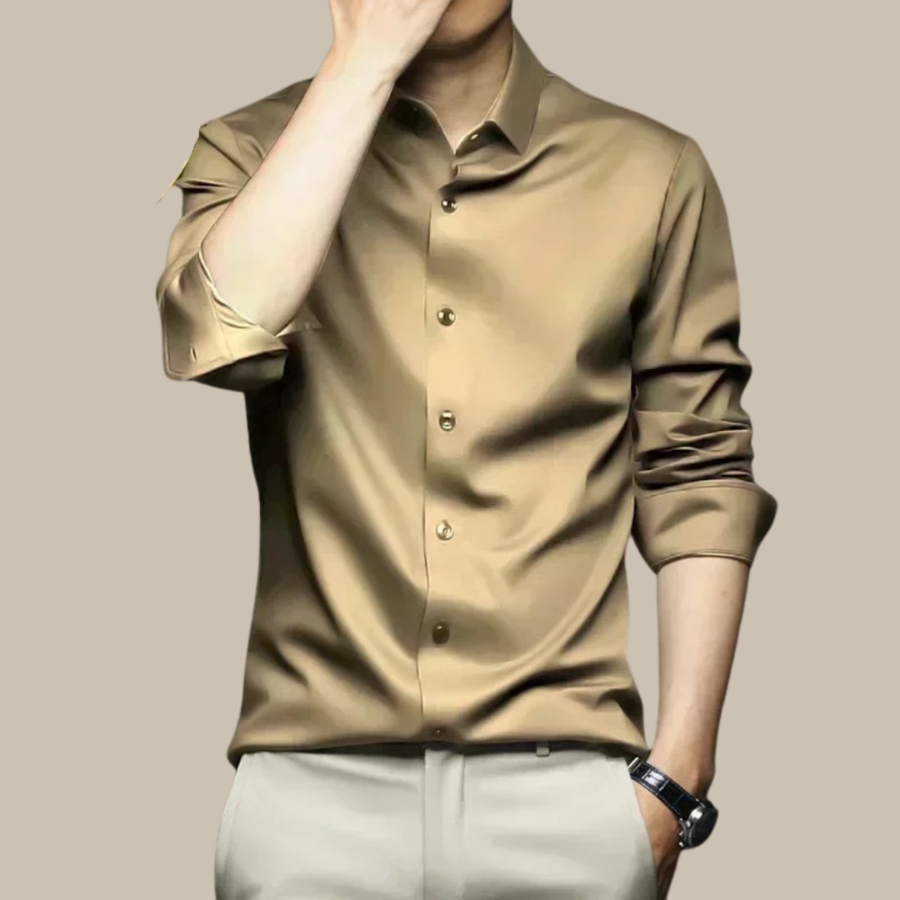 Matteo | Casual Silk Shirt for Men | Refined and Effortless