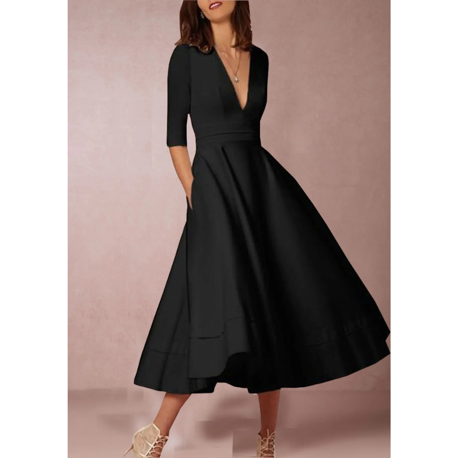 Cordelia | Women’s Retro Midi Evening Dress | Vintage Elegance with Modern Charm