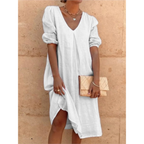 Ione | Casual Women’s Midi Dress | Effortless and Everyday Chic