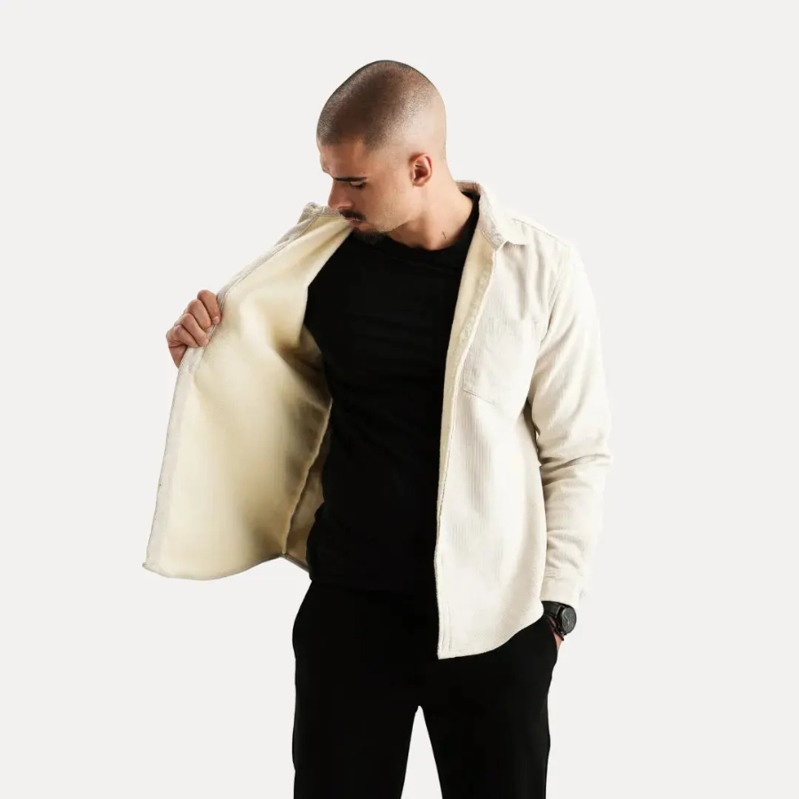 Ethan | Corduroy Long Sleeve Shirt for Men | Casual and Refined