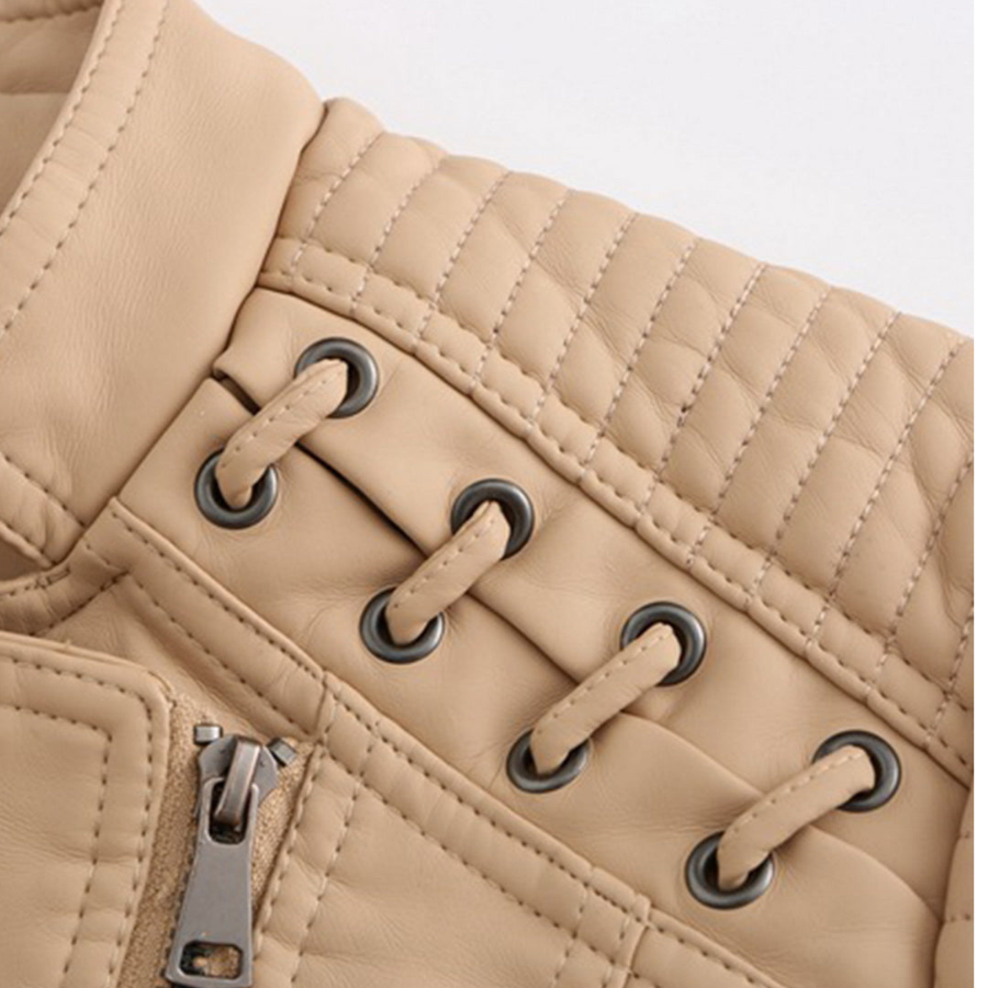 Milica | Timeless Leather Jacket for Women | Stylish and Refined