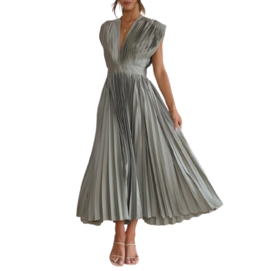 Hollis | Women’s Modern V-Neck Dress | Effortless Elegance with a Contemporary Feel