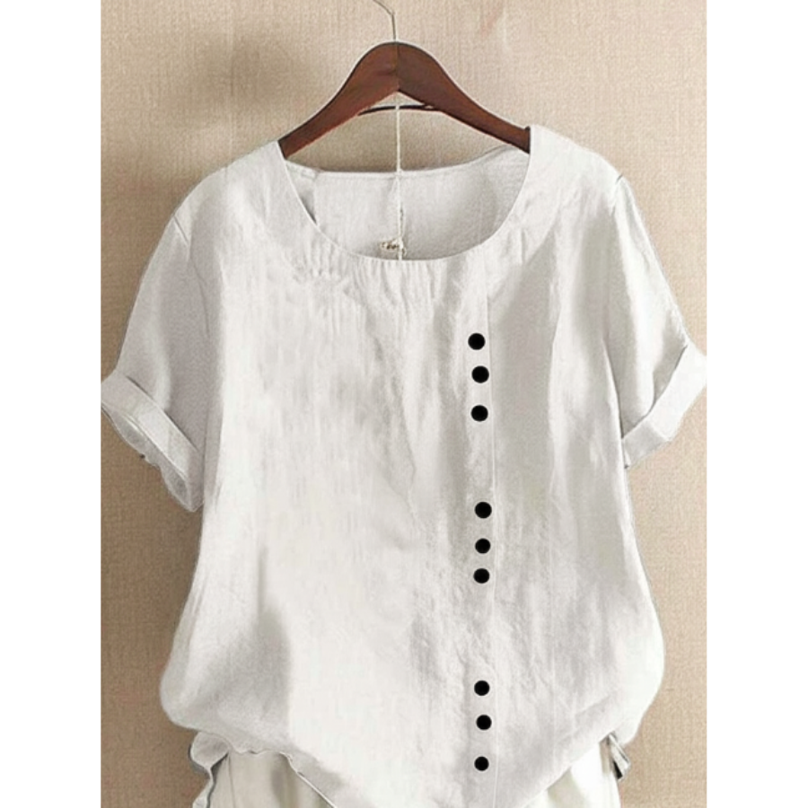 Nanna | Short-Sleeved Blouse | Simple and Refined