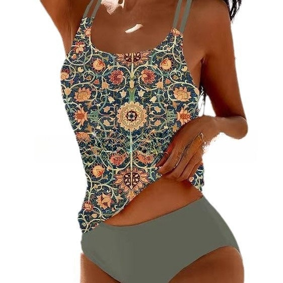 Karen | Women's Printed Tankini Swimsuit | Stylish Comfort for Every Beach Day