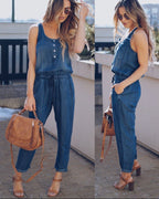 Elvira | Women’s Modern Tencel Denim Jumpsuit | Soft and Sustainable Chic