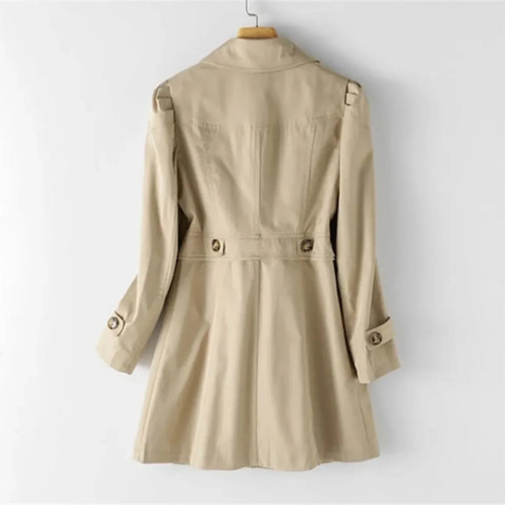 Anna | Women's Waterproof Trench Coat, Classic Long Raincoat for Casual and Office Wear