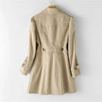Anna | Women's Waterproof Trench Coat, Classic Long Raincoat for Casual and Office Wear