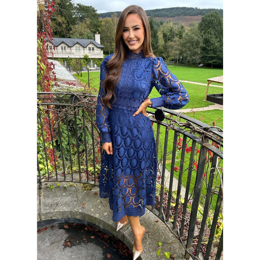 Lucy | Lace Midi Dress | Romantic and Refined