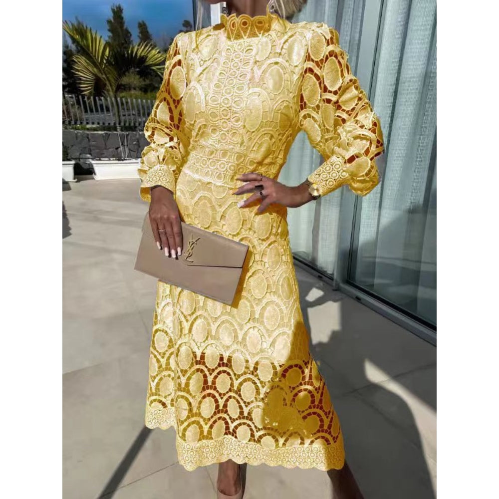 Lucy | Lace Midi Dress | Romantic and Refined