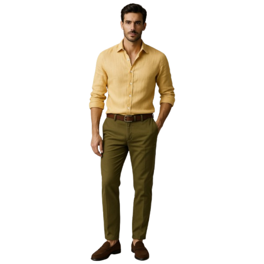 Johann | Vintage Linen Button-Up Shirt | Light and Effortless