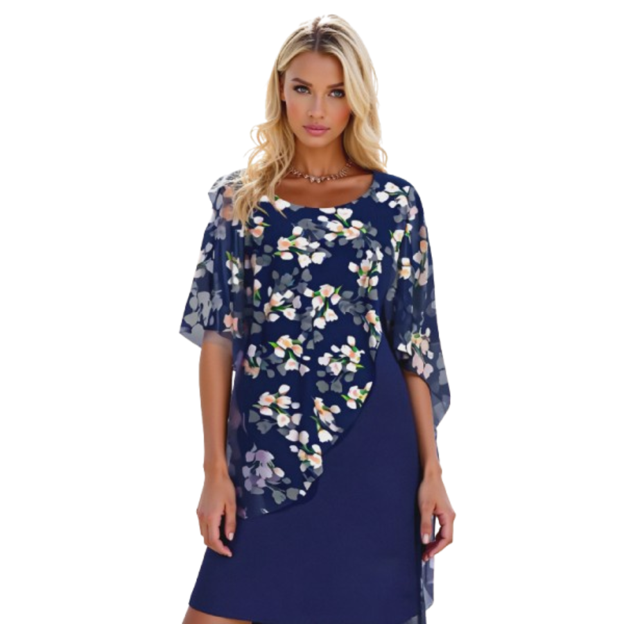 Teodora | Floral Chiffon Dress | Light and Romantic