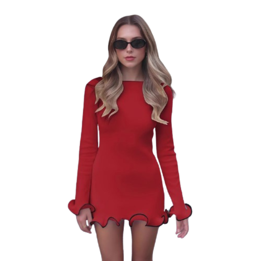 Nina | Elegant Mini Dress | Sculptural and Refined