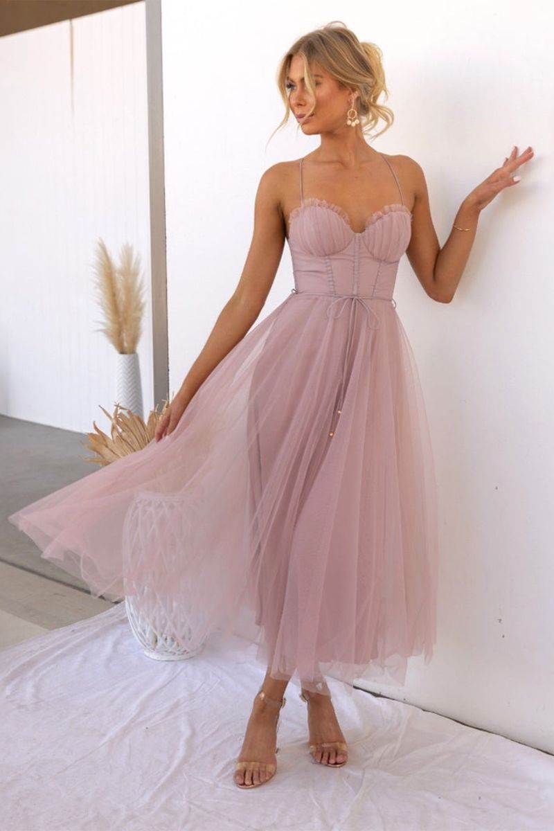 Ava | Women’s Tulle Midi Dress | Dreamy Elegance with a Romantic Flow