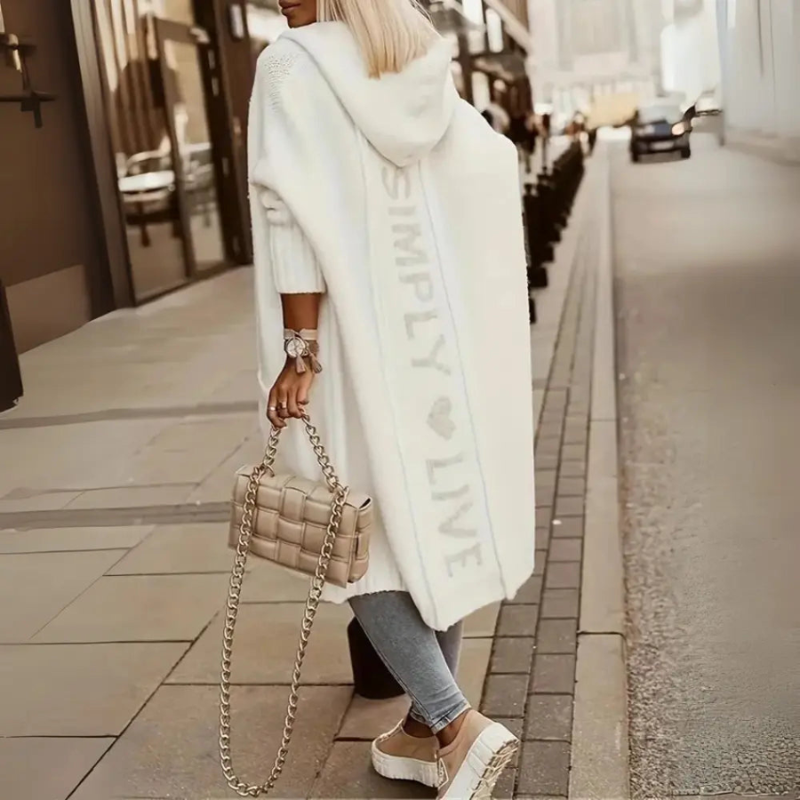 Scarlett | Women’s Hooded Fall-Winter Cardigan | Cozy Layers with Everyday Ease