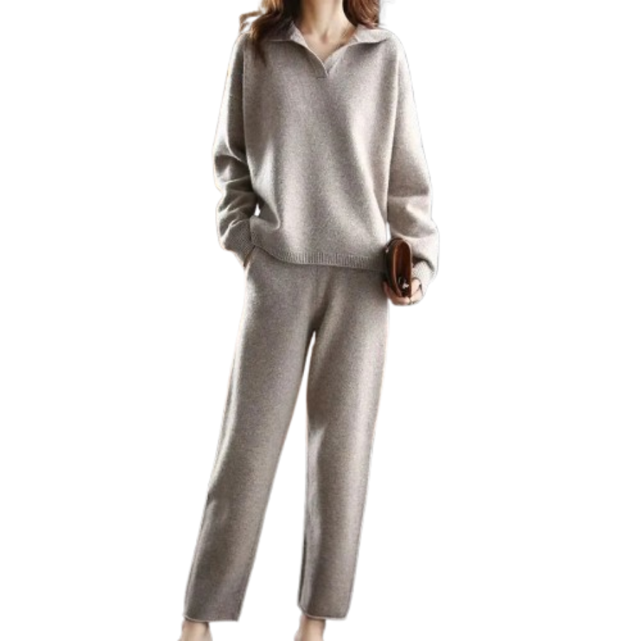 Una | Women’s Cashmere-Blend Sweater & Pants Set | Luxe Comfort with All-Day Ease