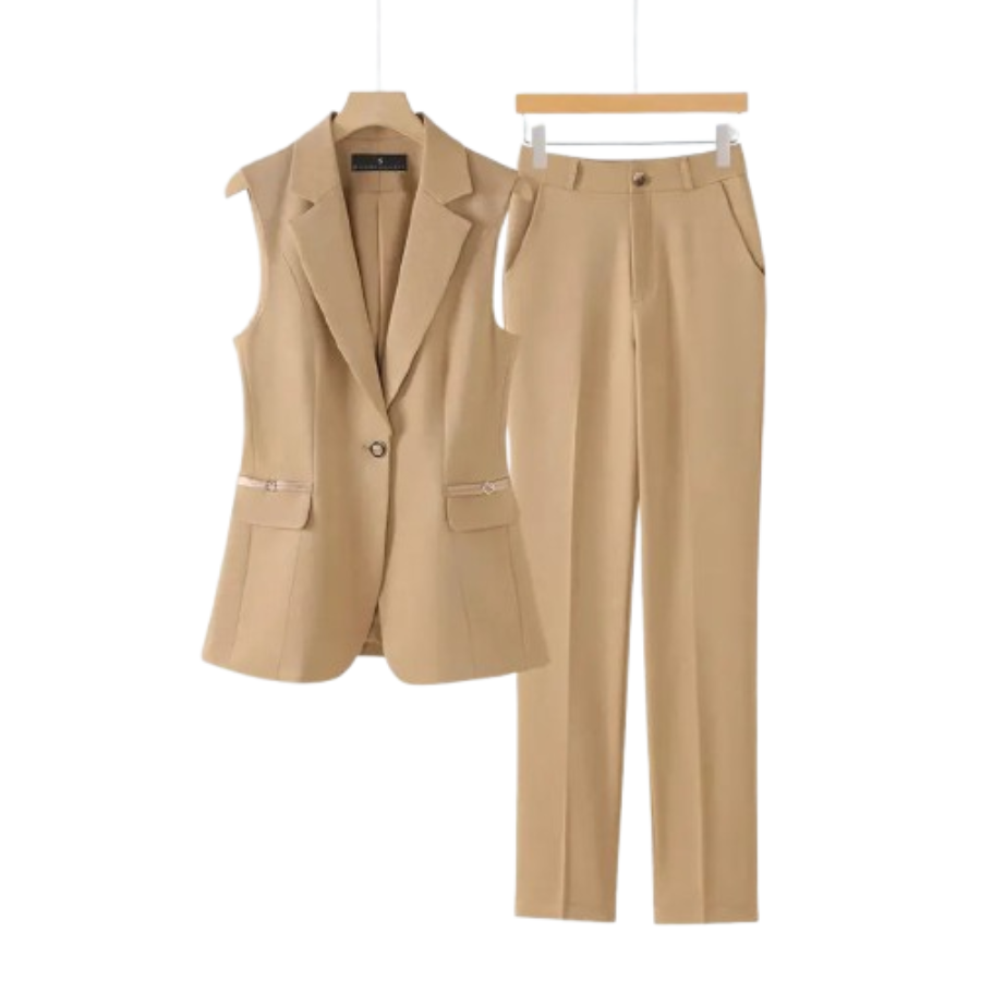 Ayla | 2‑Piece Pantsuit Set | Polished Match with Modern Ease