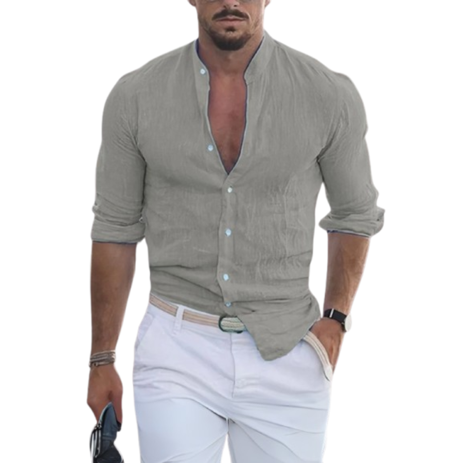 Gary | Men’s Casual Linen Shirt | Relaxed Fit and Summer Ease