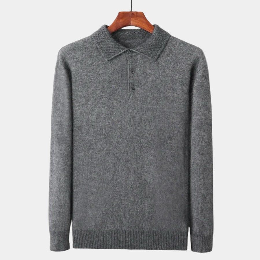 Marcel | Wool Polo Collar Jumper | Classic and Refined