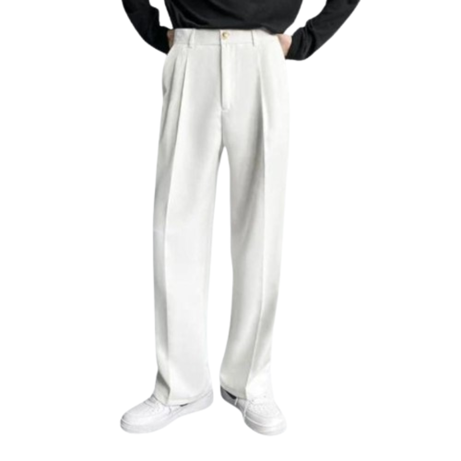 Liam | Straight Fit Pleated Trousers | Classic and Refined