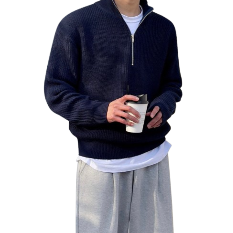 Adrien | Half-Zip Knit Sweater | Timeless and Refined
