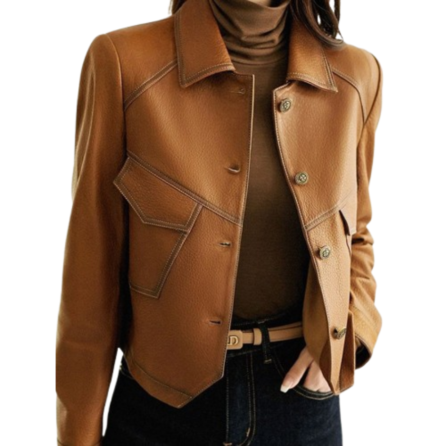 Giada | Classic Leather Jacket | Bold and Timeless