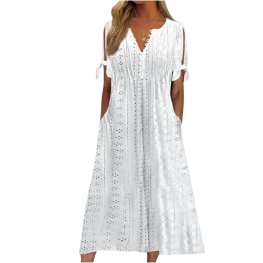 Lucia | Boho Summer Midi Dress | Elegant and Airy