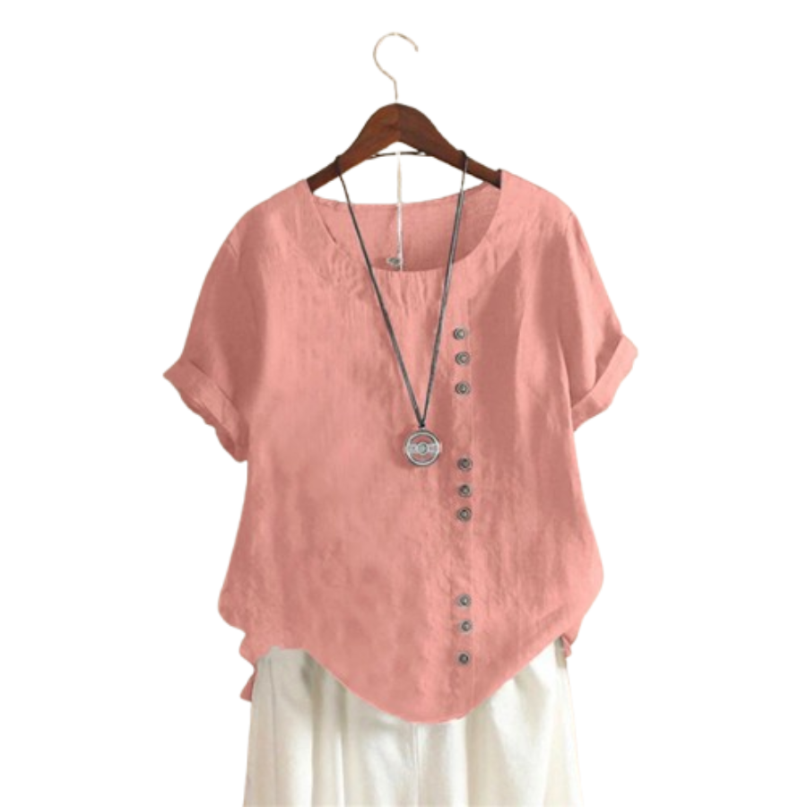 Nanna | Short-Sleeved Blouse | Simple and Refined