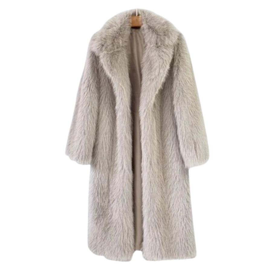 Linda | Long Faux Fur Overcoat | Luxurious and Warm
