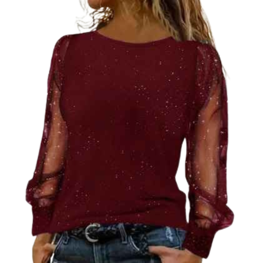 Stella | Elegant Edged Blouse | Refined and Feminine Style