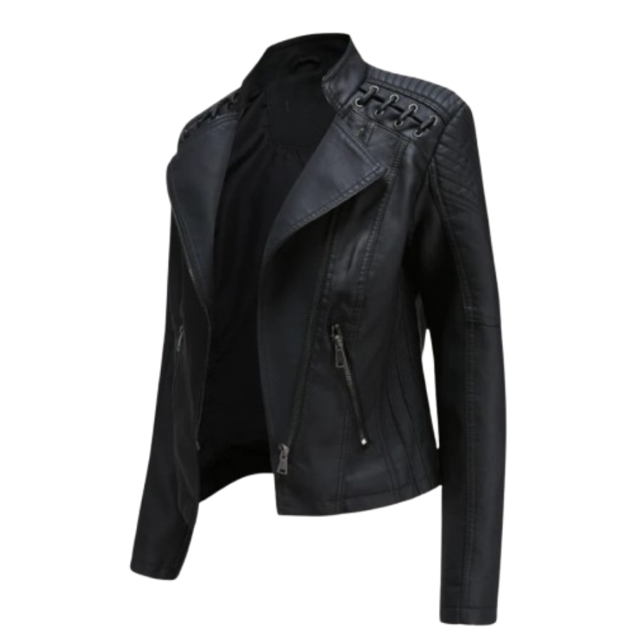 Milica | Timeless Leather Jacket for Women | Stylish and Refined