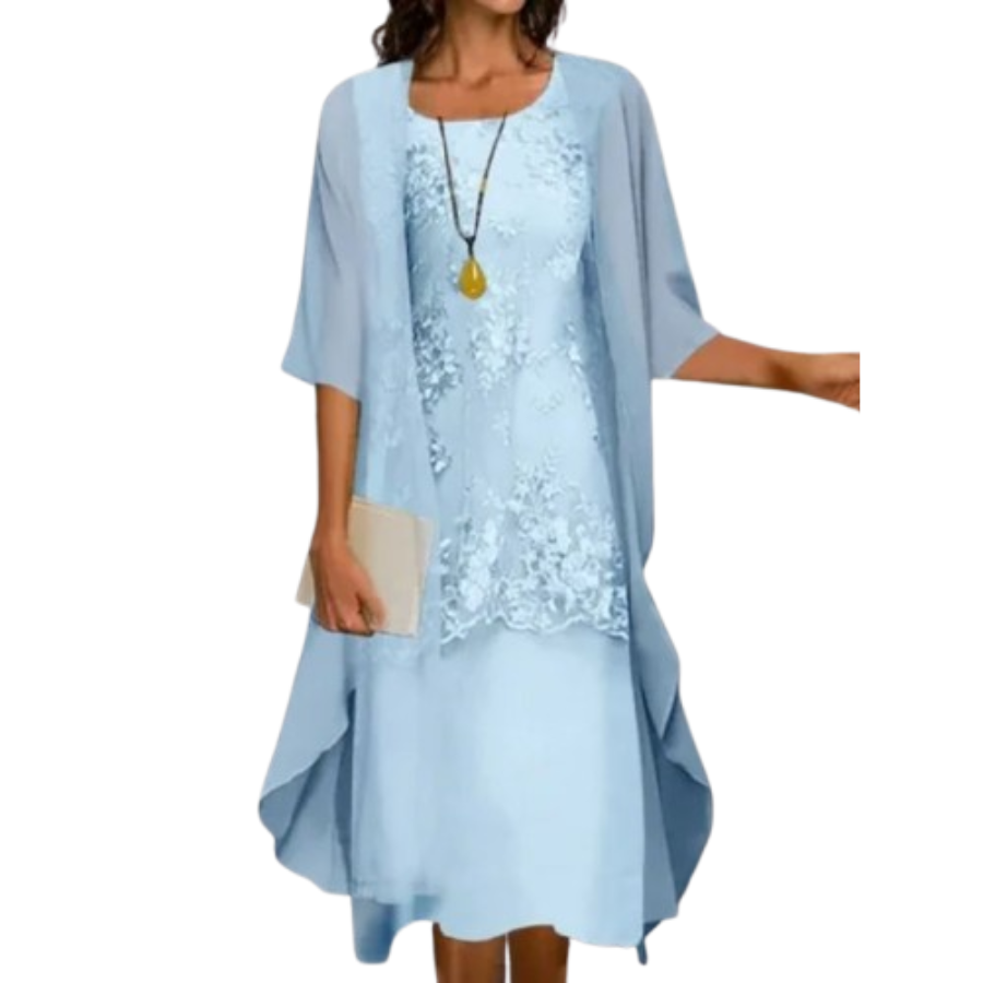 Zoe | Floral Midi Dress for Wedding Guests | Elegant and Refined