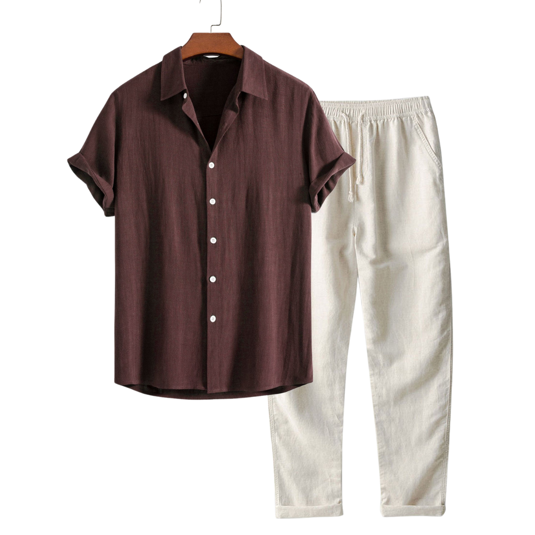Alec | Men's Short Sleeve Summer Set | Relaxed and Modern