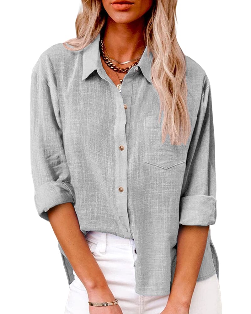 Lina | Women's Linen Blouse | Lightweight Comfort and Timeless Elegance