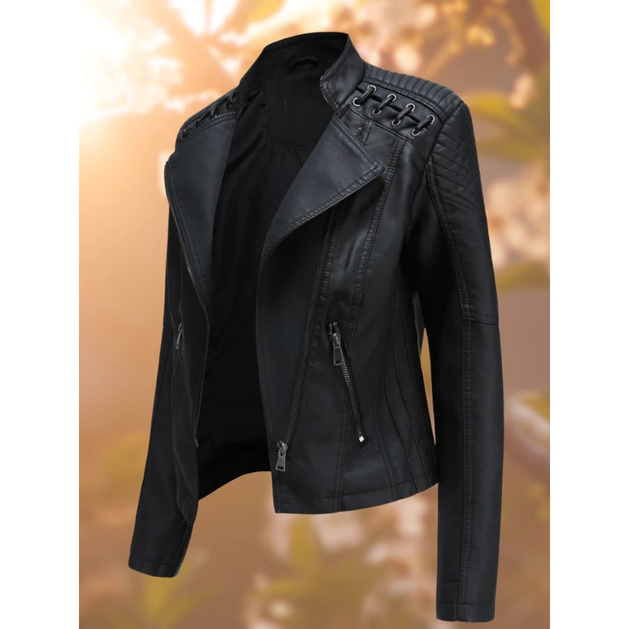 Milica | Timeless Leather Jacket for Women | Stylish and Refined
