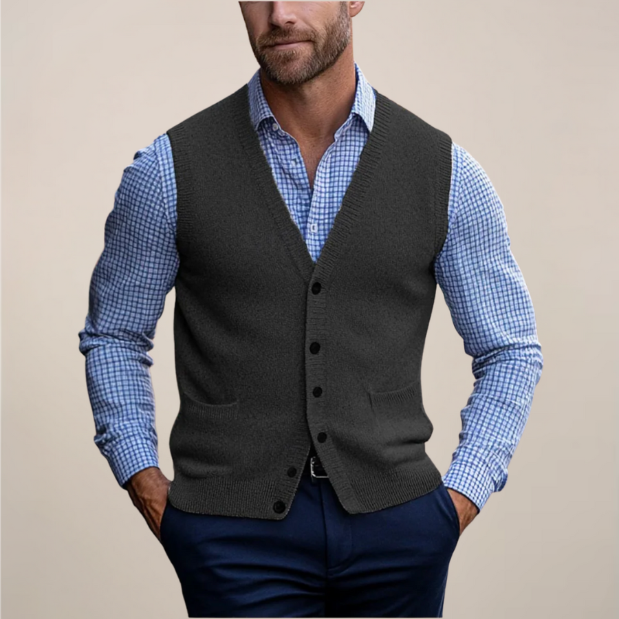 Carlo | Sleeveless Men’s Vest Sweater | Lightweight and Versatile