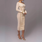 Vanessa | Asymmetric Midi Dress | Modern and Refined