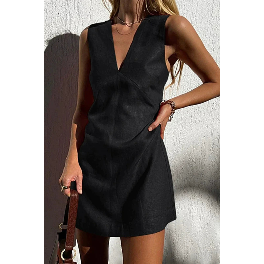 Kristina | Sleeveless V-Neck Mini Dress | Elegant and Modern