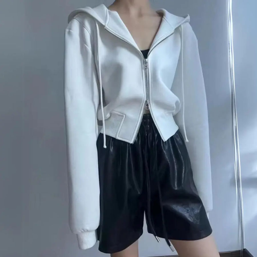 Blair | Crop Zip-Up Hoodie | Effortless Casual Style with a Trendy Edge