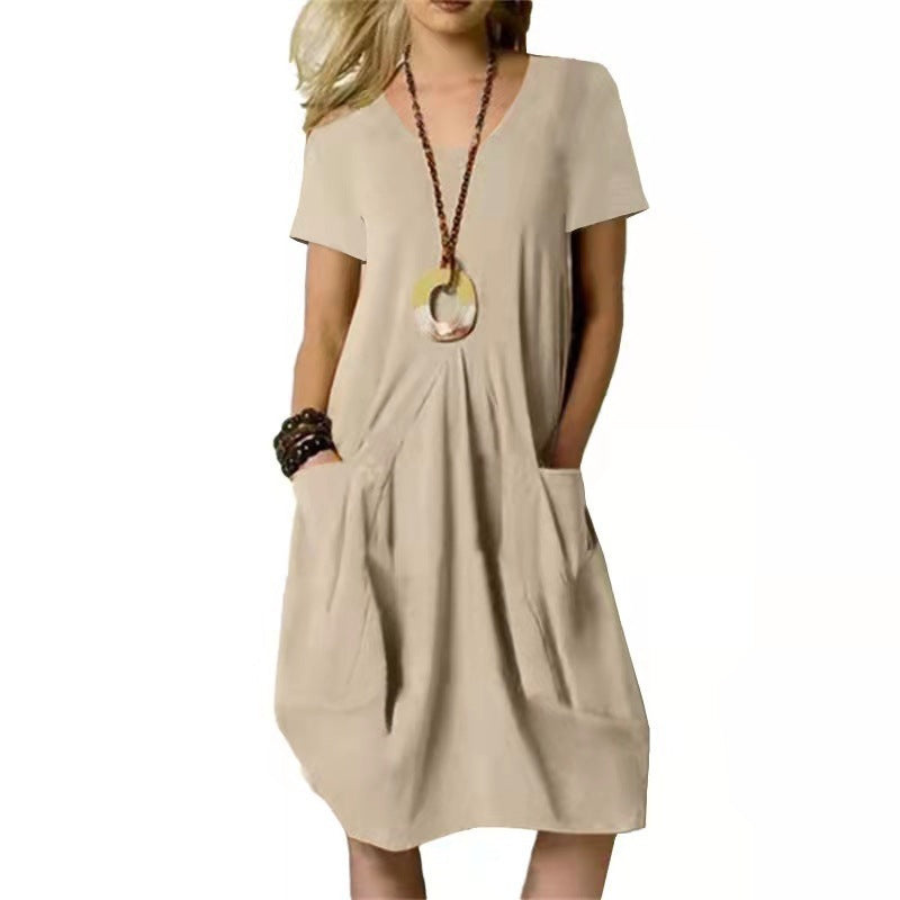 Wave | Knee-Length Women's Dress | Elegant and Flowing