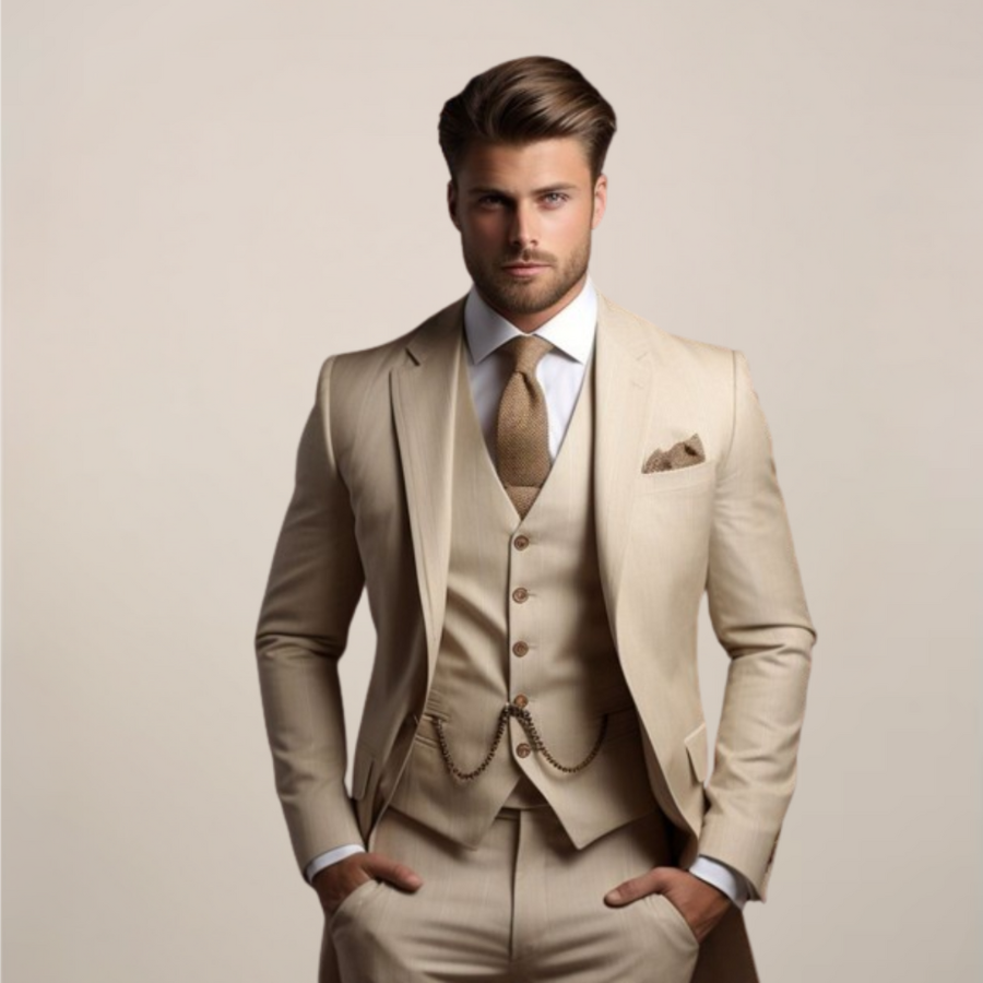 Giulio | Three-Piece Wedding Suit | Slim and Refined