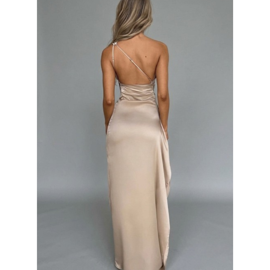 Lucy | One-Shoulder Maxi Dress | Elegant Flow with Modern Sophistication