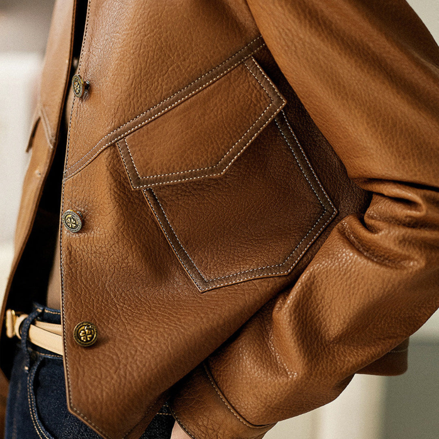 Giada | Classic Leather Jacket | Bold and Timeless