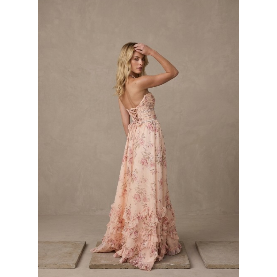 Darcie | Sleeveless Floral Maxi Dress | Effortless Feminine Elegance