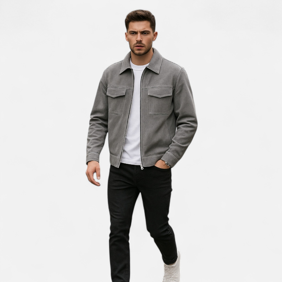 Steven | Loose-Fit Suede Jacket | Relaxed and Refined