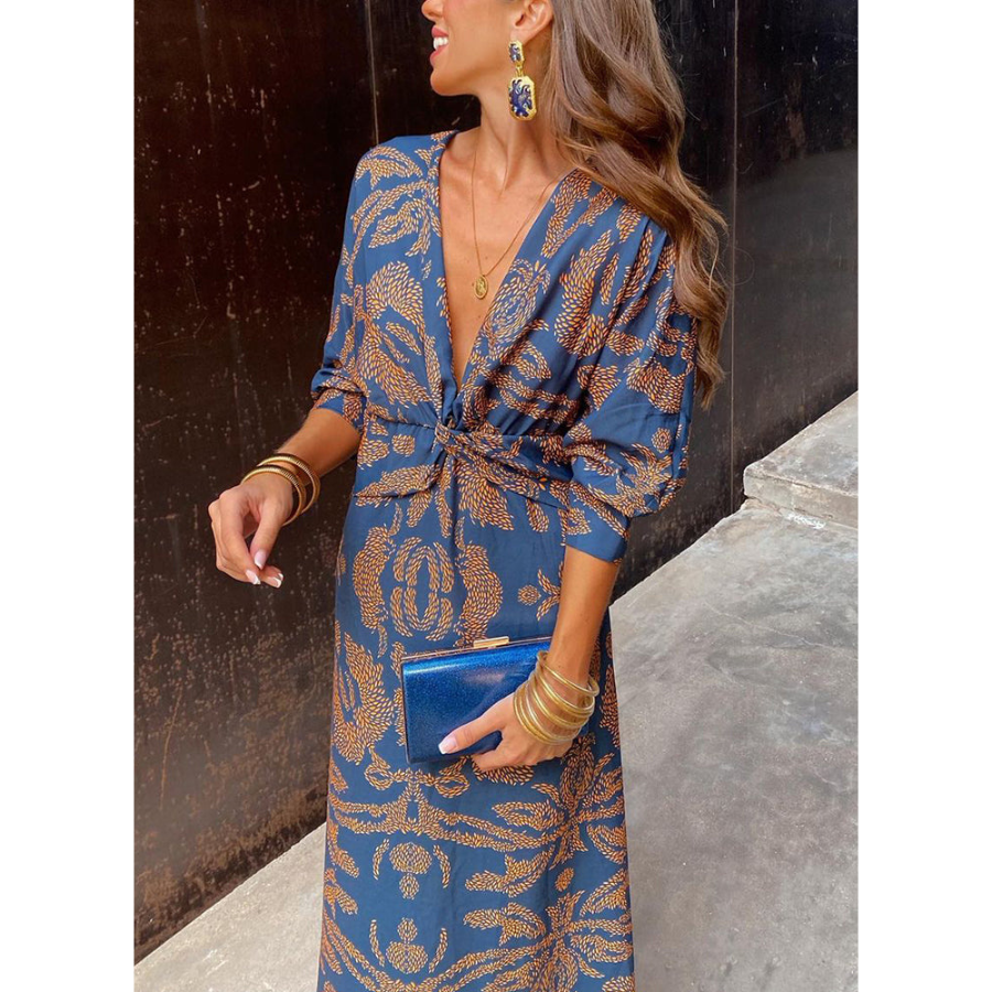 Alba | Boho Maxi Summer Dress | Long-sleeved and Flowing