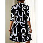 Sorina | Summer Mini Dress with 3/4 Sleeves | Light and Effortless
