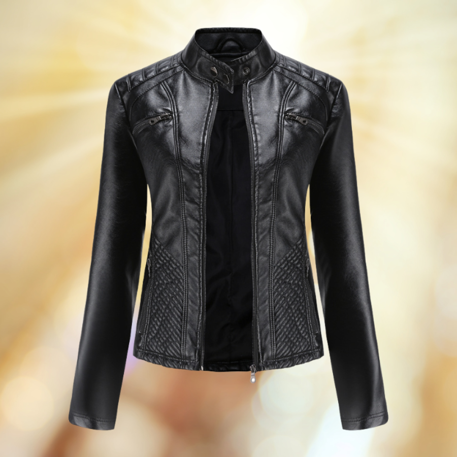 Livia | Leather Mid-Season Jacket | Soft and Timeless