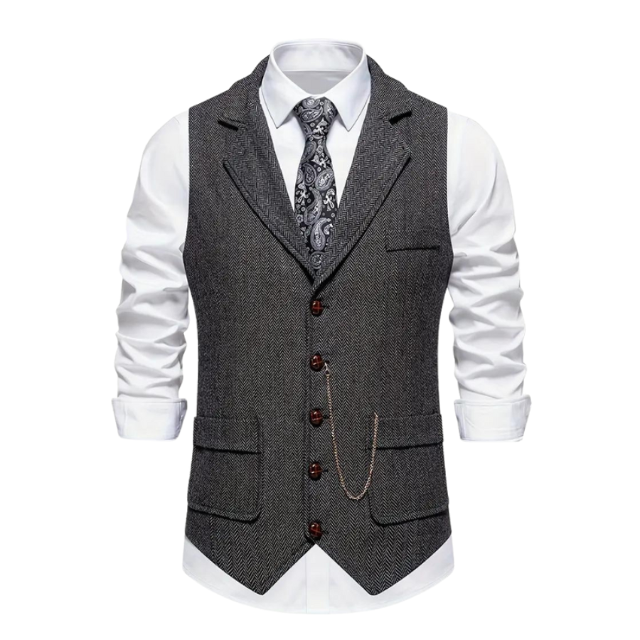 Patrick | Herringbone Waistcoat | Timeless and Versatile